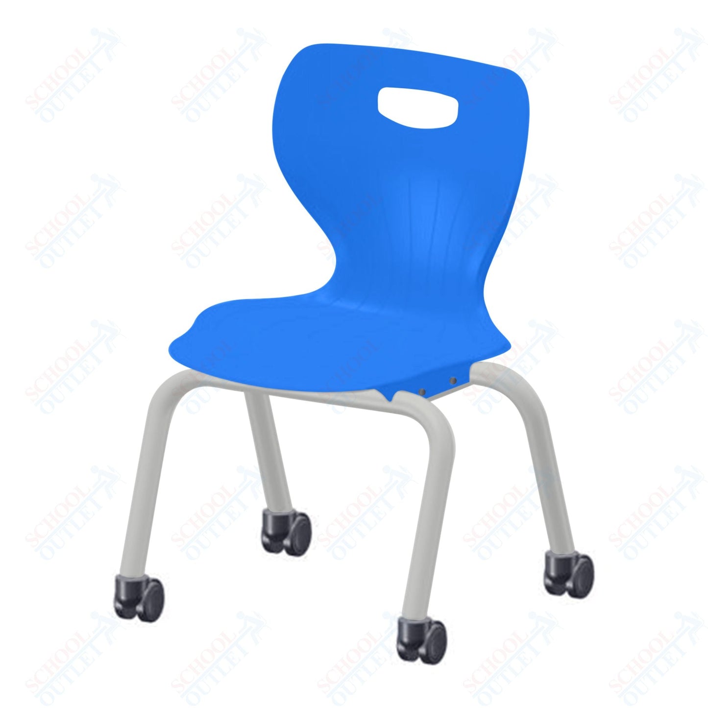 USA Capitol Euroflex 3500 Series 14" Mobile Stackable Chair (3504C) - SchoolOutlet