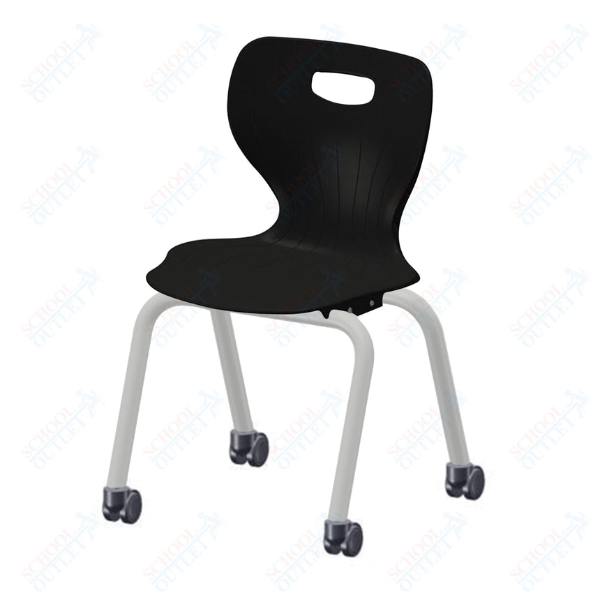 USA Capitol Euroflex 3500 Series 16" Mobile Stackable Chair (3506C) - SchoolOutlet