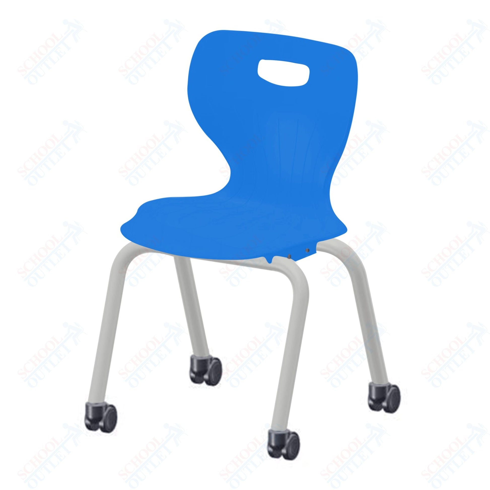 USA Capitol Euroflex 3500 Series 16" Mobile Stackable Chair (3506C) - SchoolOutlet