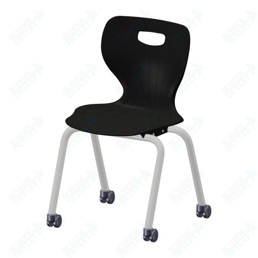 USA Capitol Euroflex 3500 Series 18" Mobile Stackable Chair (3508C) - SchoolOutlet
