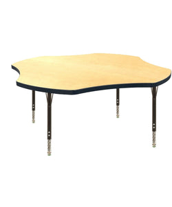 USA Capitol 48" Clover Activity Table Adjustable Height 23"-31" (48CLSE)