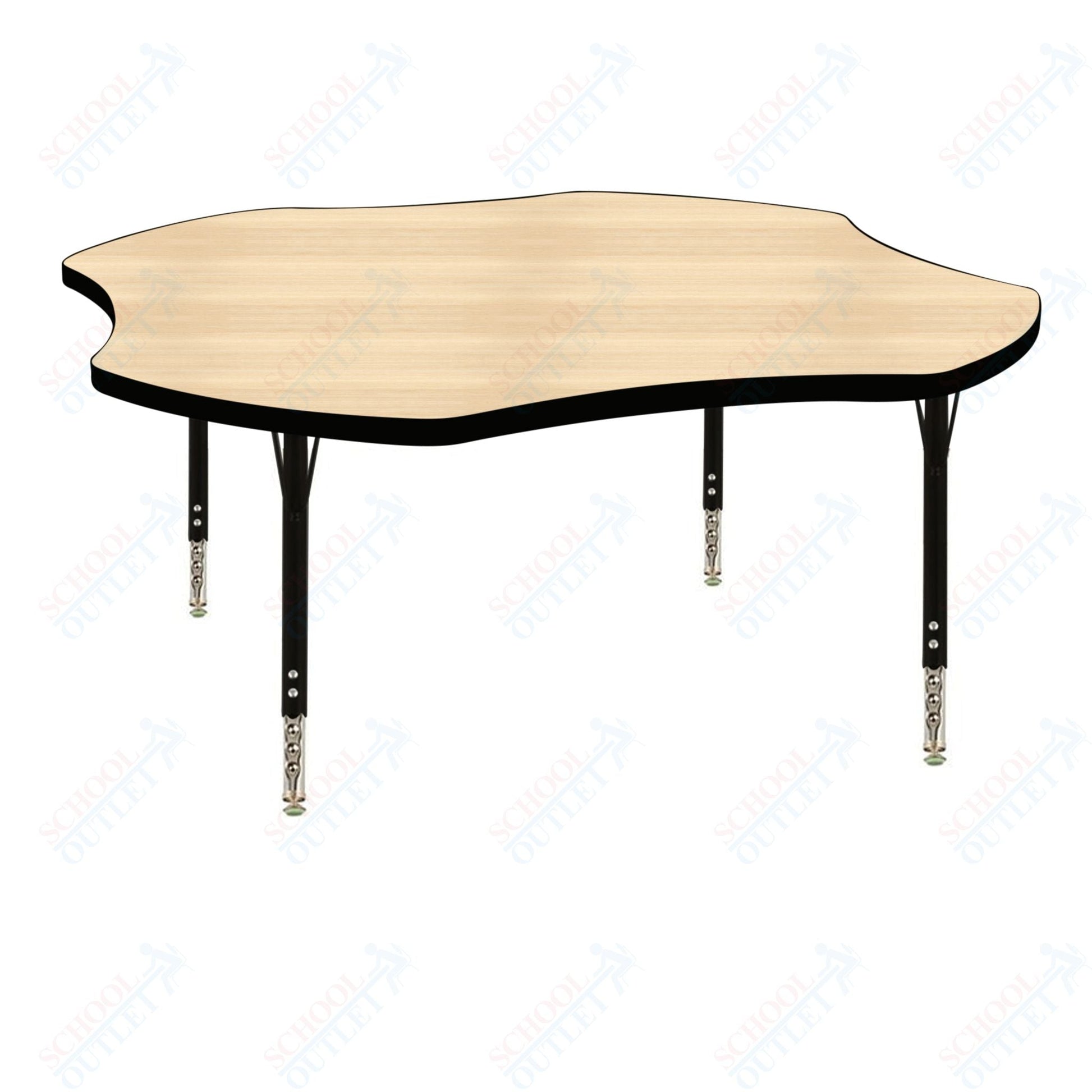 USA Capitol 48" Clover Activity Table Adjustable Height 23" - 31" (48CLSE) - SchoolOutlet