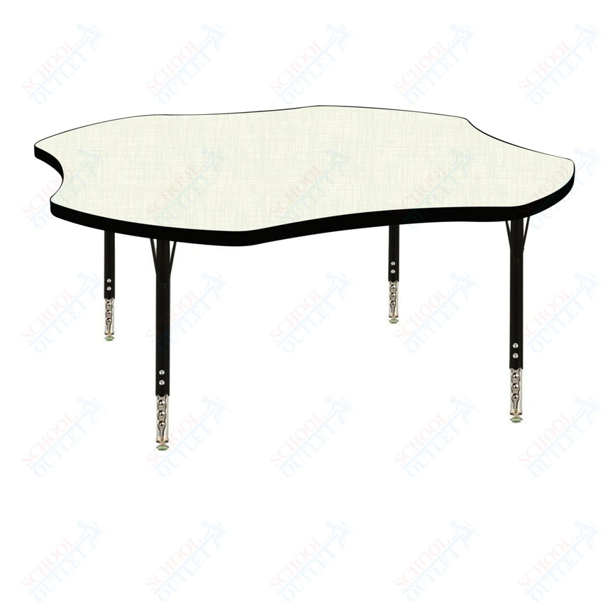 USA Capitol 48" Clover Activity Table Adjustable Height 23" - 31" (48CLSE) - SchoolOutlet