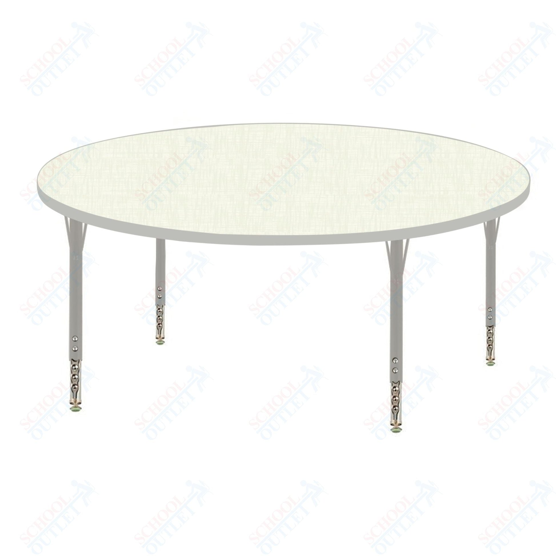 USA Capitol 48" Round Activity Table Adjustable Height 23" - 31" (48RSE) - SchoolOutlet