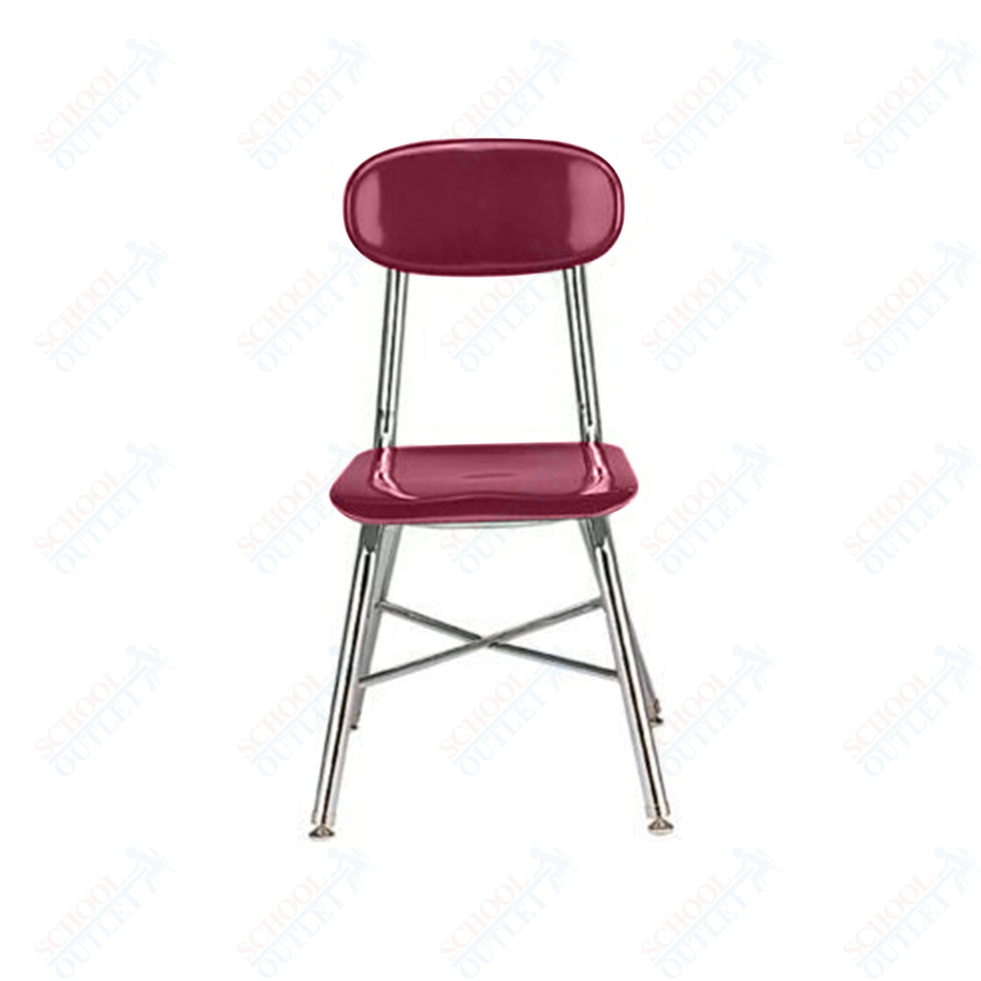 USA Capitol Legacy H - Frame 15.5" Hard Plastic Chair with Cross Brace (515) - SchoolOutlet