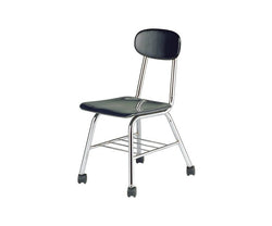 USA Capitol Legacy H-Frame 17.5" Hard Plastic Mobile Chair with Book Rack (527C)