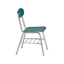 USA Capitol Legacy H-Frame 17.5" Hard Plastic Mobile Chair with Book Rack (527C)