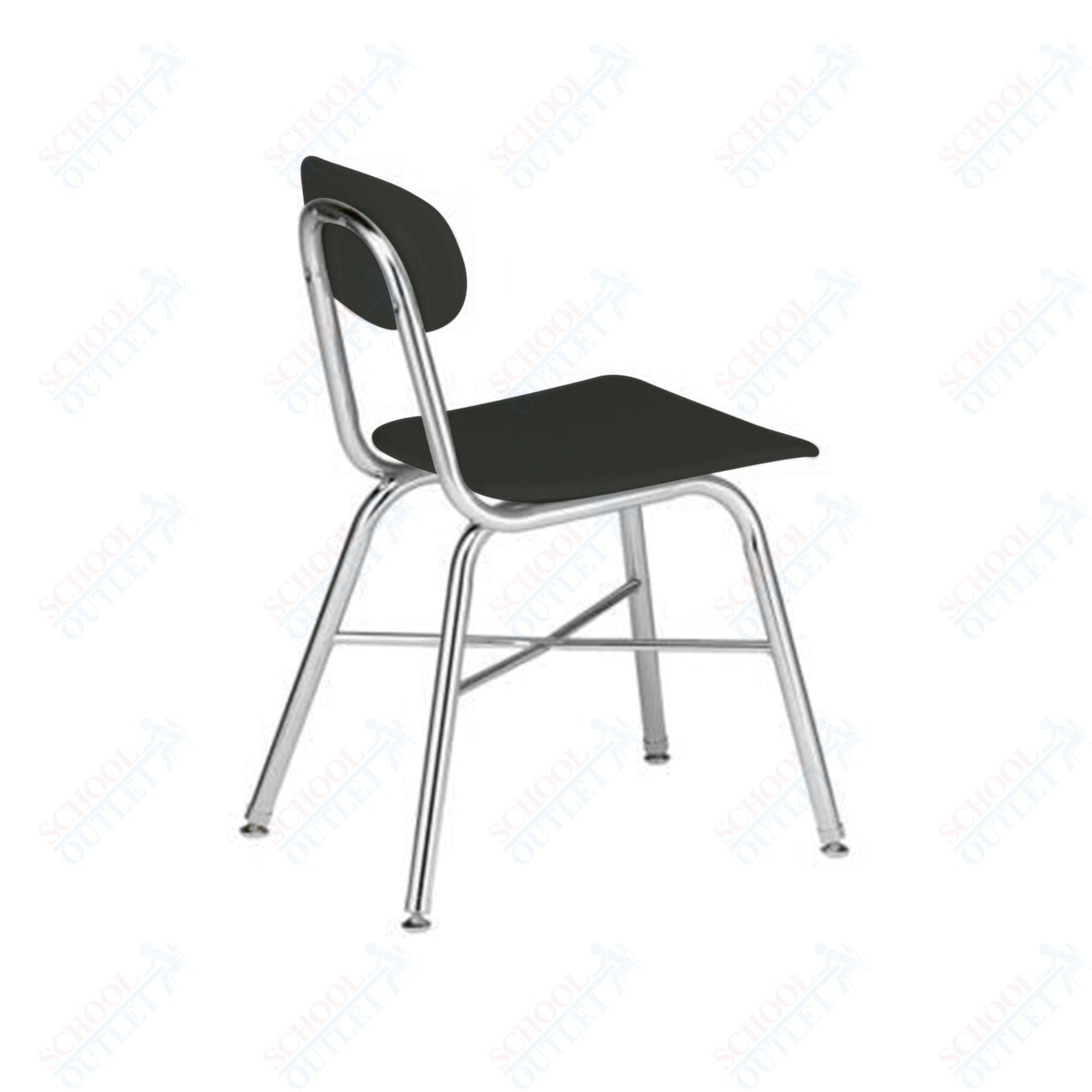 USA Capitol Legacy H - Frame 17.5" Hard Plastic Cafeteria Chair with Cross Brace (557) - SchoolOutlet