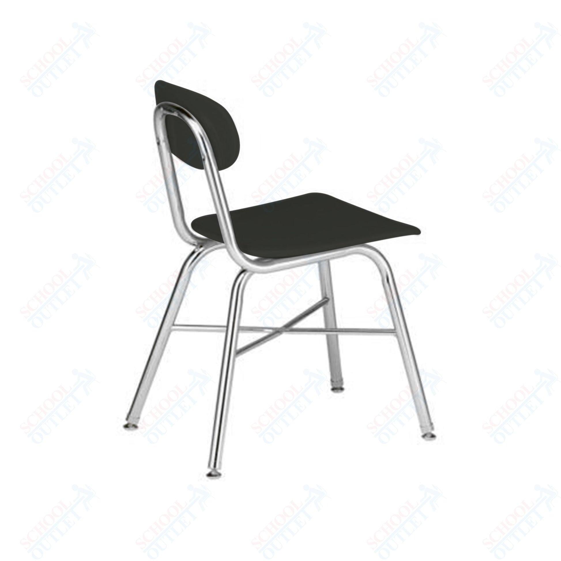 USA Capitol Legacy H - Frame 17.5" Hard Plastic Cafeteria Chair with Cross Brace (557) - SchoolOutlet