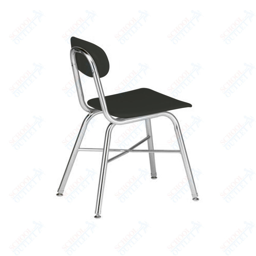 USA Capitol Legacy H - Frame 17.5" Hard Plastic Cafeteria Chair with Cross Brace (557) - SchoolOutlet