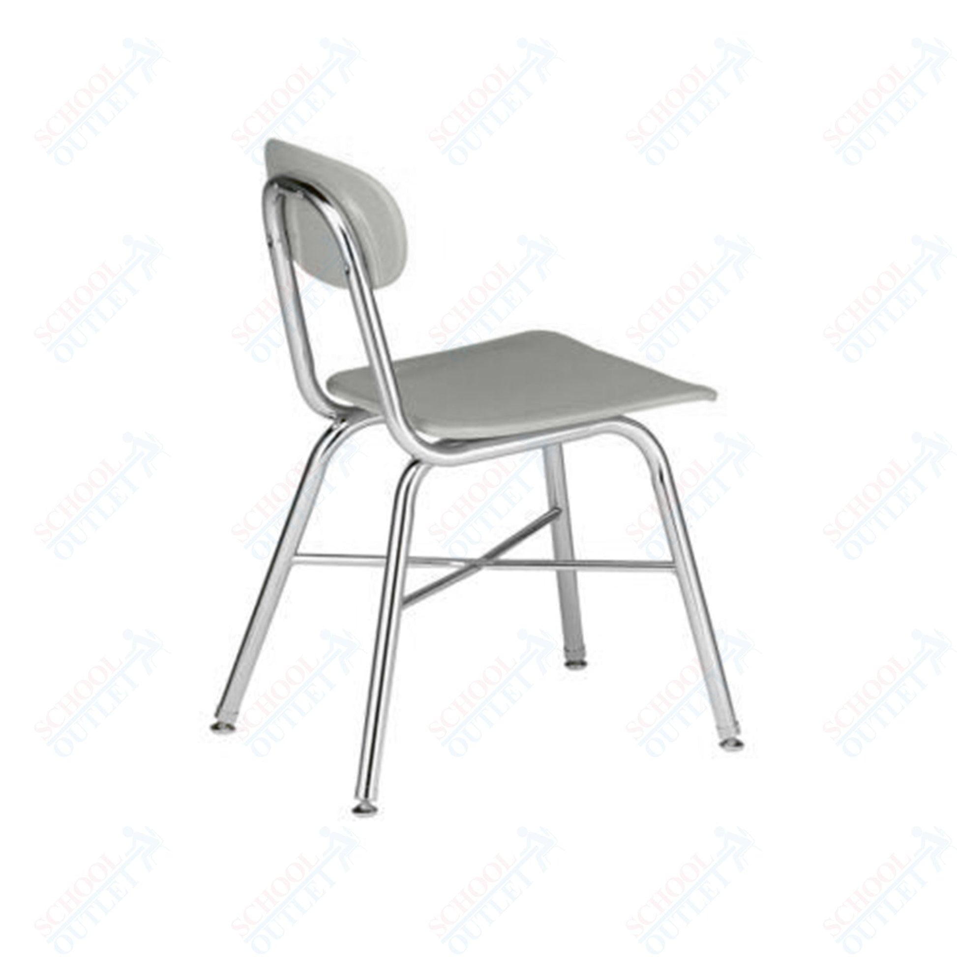 USA Capitol Legacy H - Frame 17.5" Hard Plastic Cafeteria Chair with Cross Brace (557) - SchoolOutlet