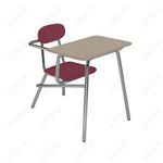 USA Capitol Legacy Combination Chair Desk, 17.5