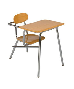 USA Capitol Legacy Combination Chair Desk, 17.5" Height, Hard Plastic Top (907)