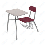 USA Capitol Legacy Combo Chair Desk with Book Basket, 17.5