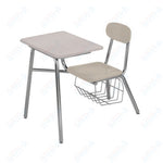 USA Capitol Legacy Combo Chair Desk with Book Basket, 17.5