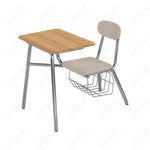 USA Capitol Legacy Combo Chair Desk with Book Basket, 17.5