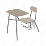 USA Capitol Legacy Combo Chair Desk with Book Basket, 17.5