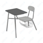 USA Capitol Legacy Combo Chair Desk with Book Basket, 17.5