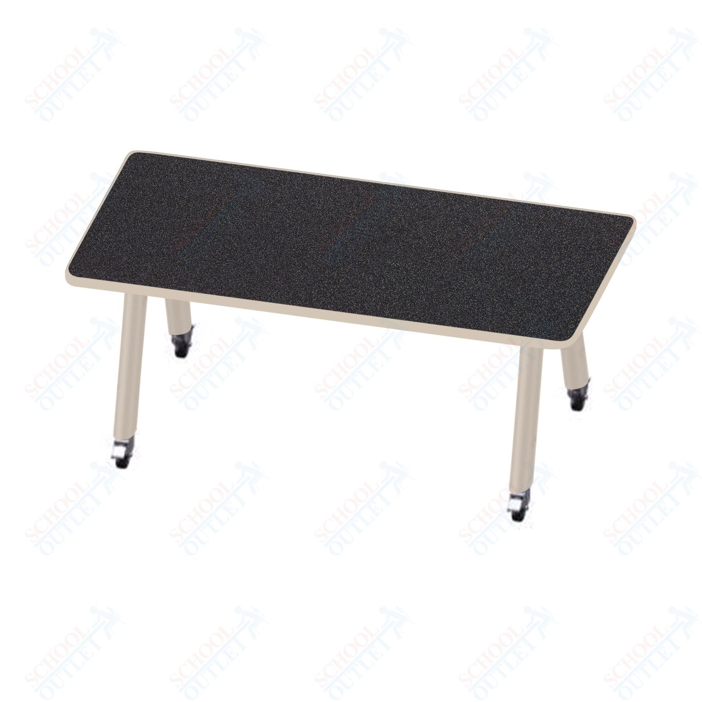USA Capitol Hydra Makerspace Table with Laminate Top, Spray Edge 36"W x 60"L x 40"H (MAKR3660 - 40) - SchoolOutlet