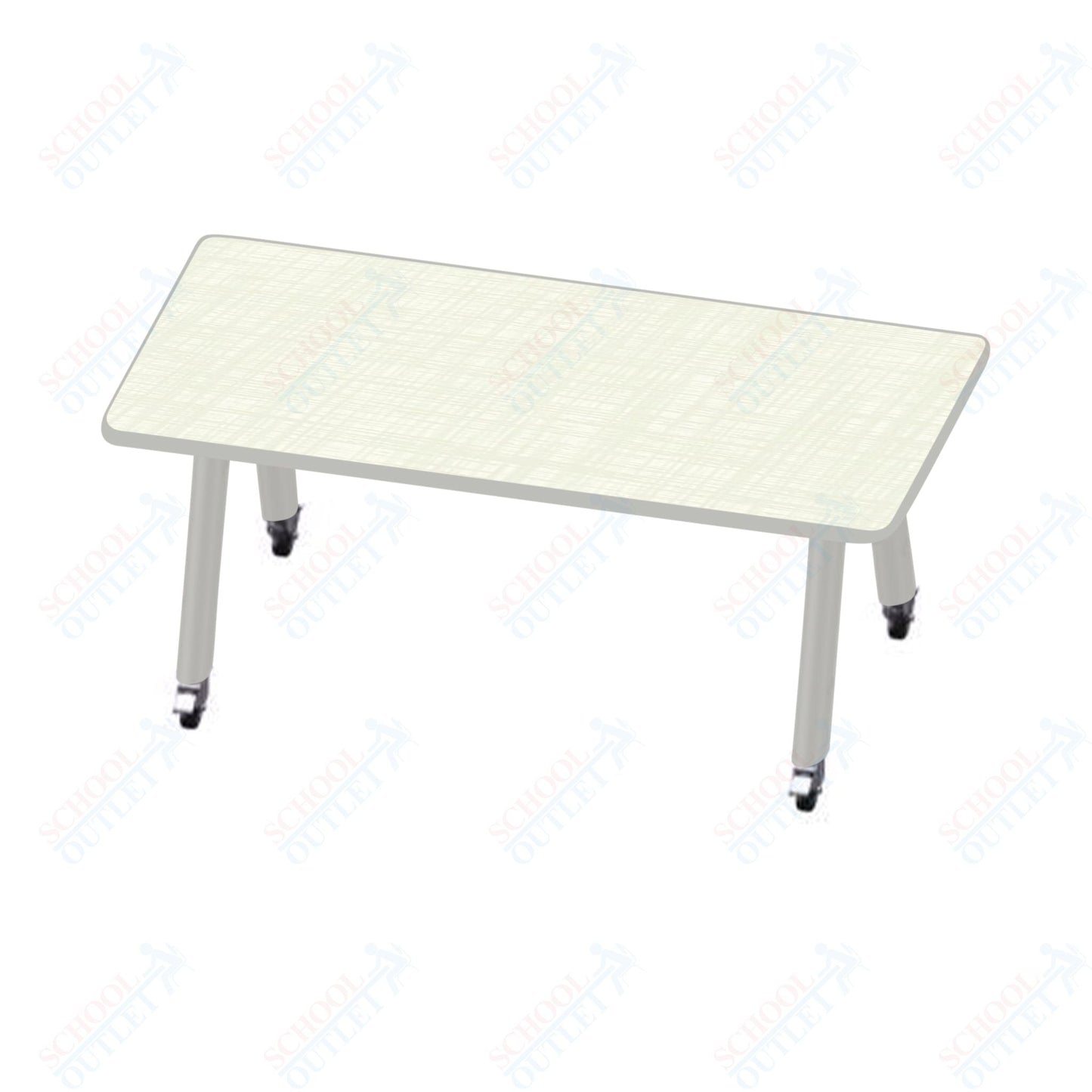 USA Capitol Hydra Makerspace Table with Laminate Top, Spray Edge 36"W x 60"L x 40"H (MAKR3660 - 40) - SchoolOutlet