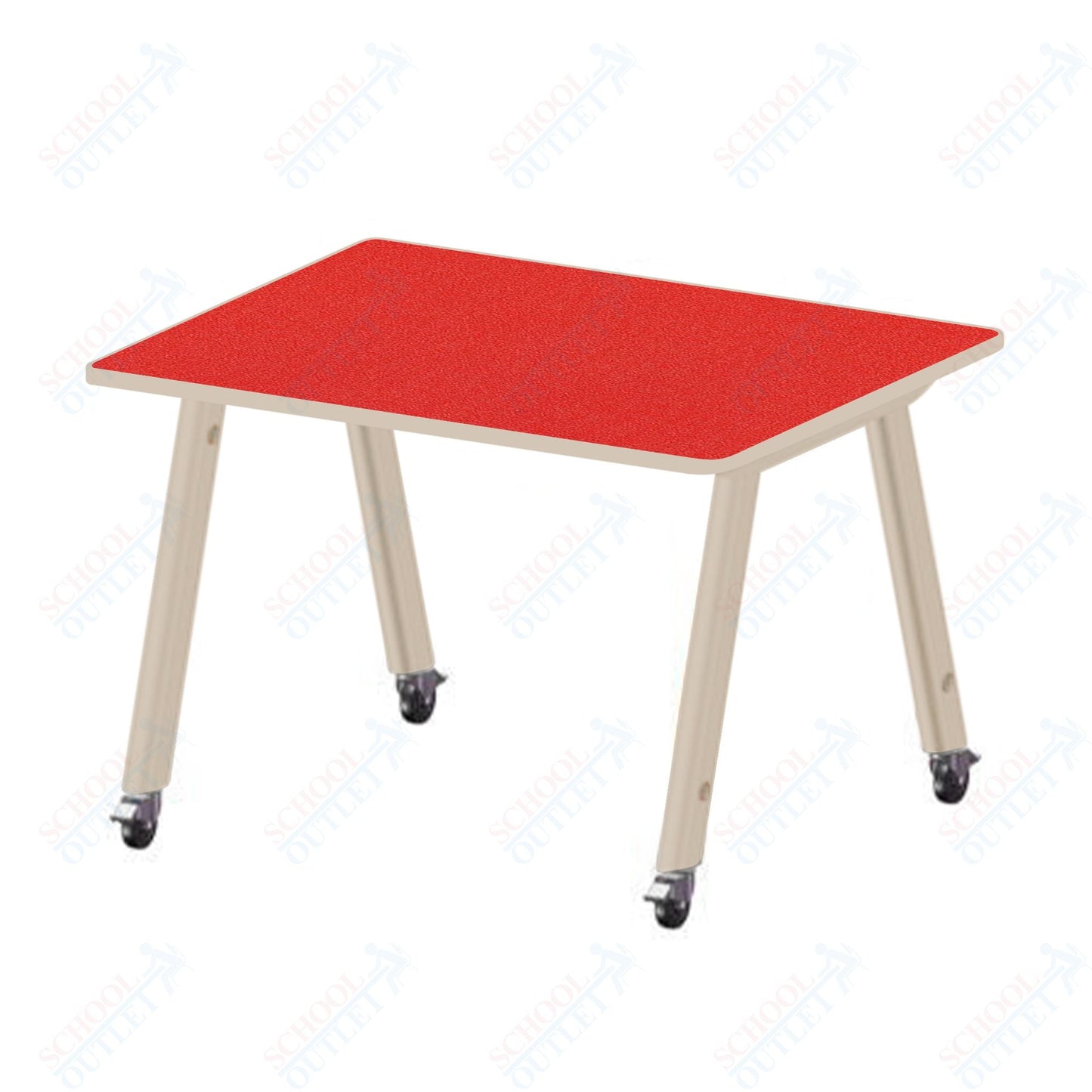 USA Capitol Hydra Makerspace Table with Laminate Top, Spray Edge 48"W x 48"L x 40"H (MAKR4848 - 40) - SchoolOutlet