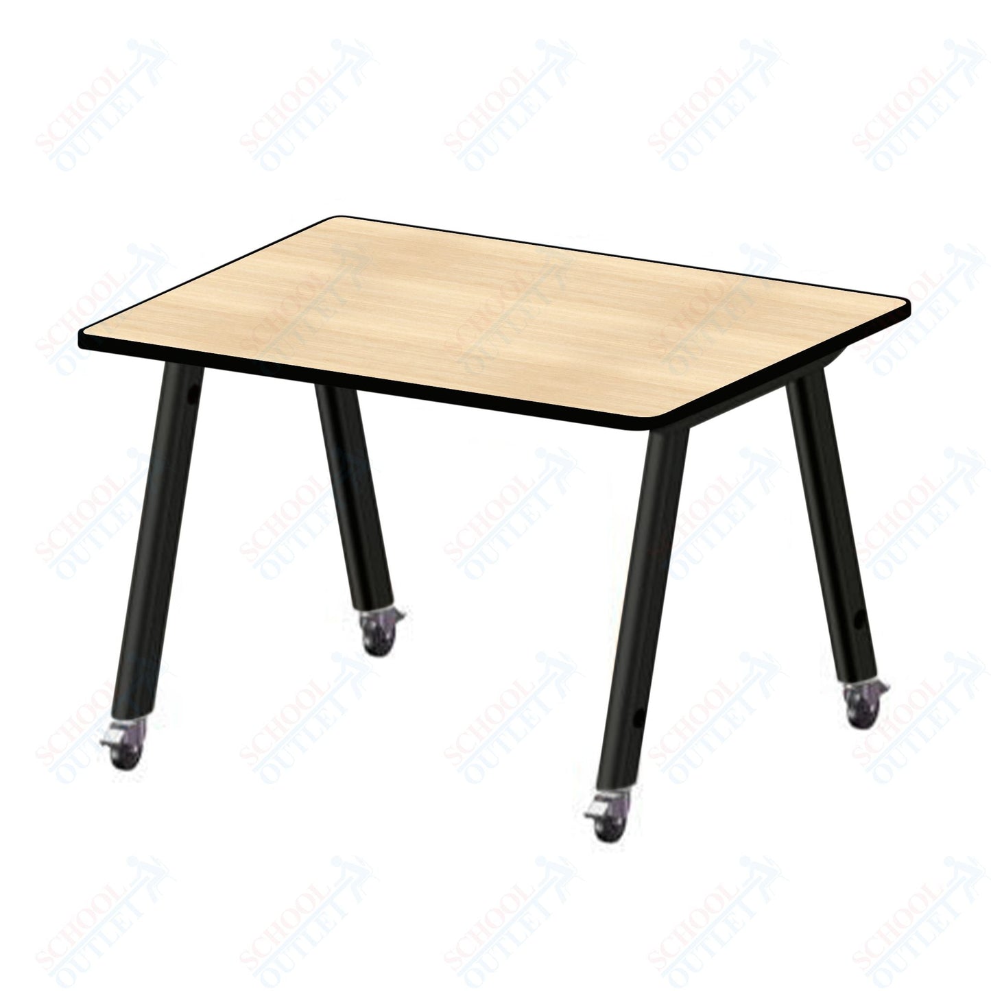 USA Capitol Hydra Makerspace Table with Laminate Top, Spray Edge 48"W x 48"L x 40"H (MAKR4848 - 40) - SchoolOutlet