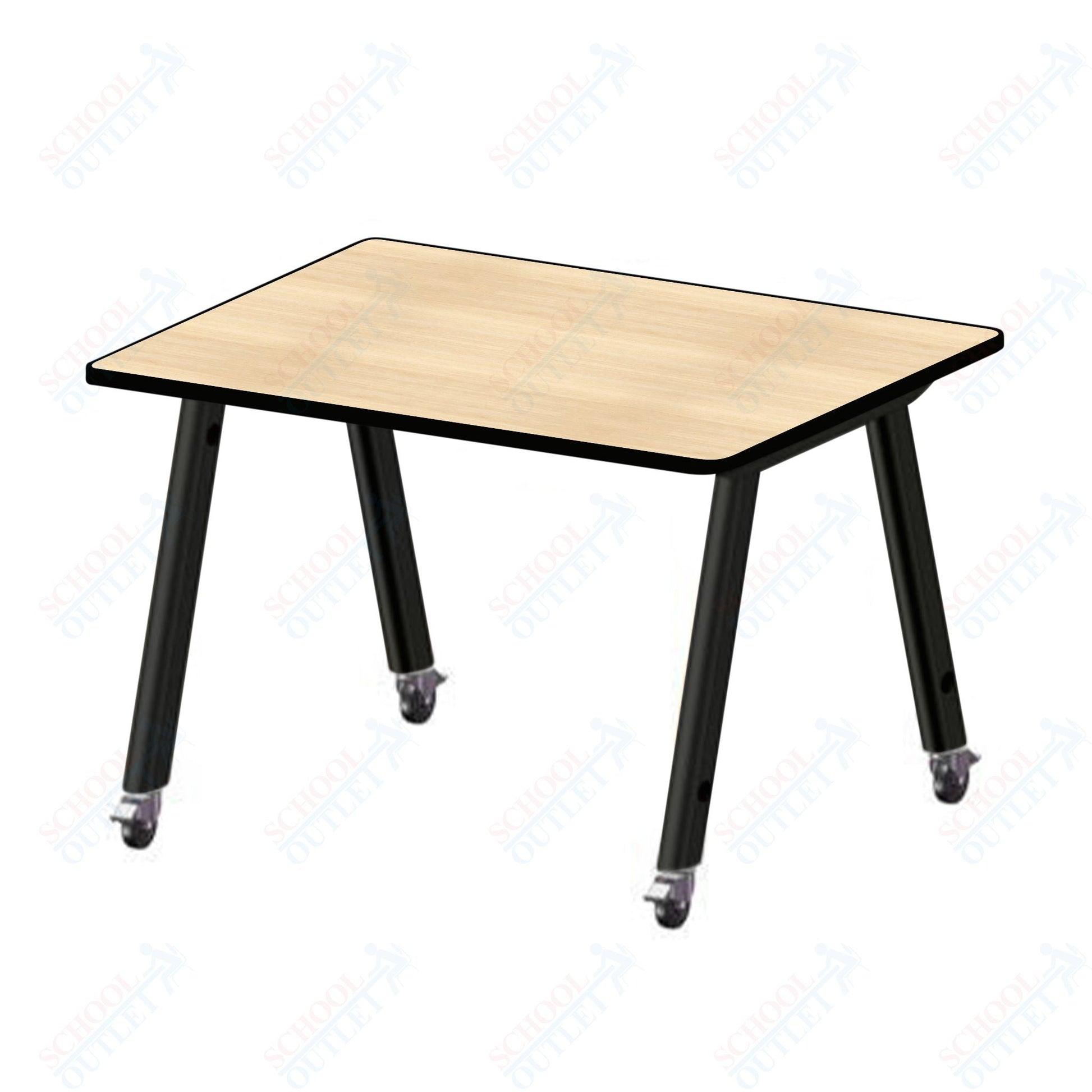 USA Capitol Hydra Makerspace Table with Laminate Top, Spray Edge 48"W x 48"L x 40"H (MAKR4848 - 40) - SchoolOutlet