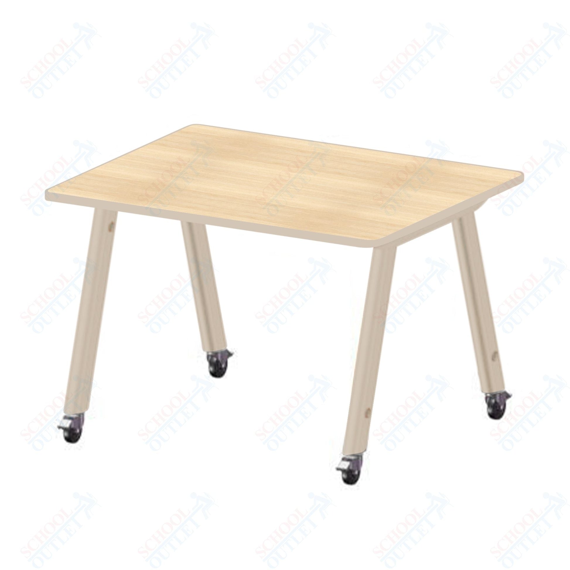 USA Capitol Hydra Makerspace Table with Laminate Top, Spray Edge 48"W x 48"L x 40"H (MAKR4848 - 40) - SchoolOutlet