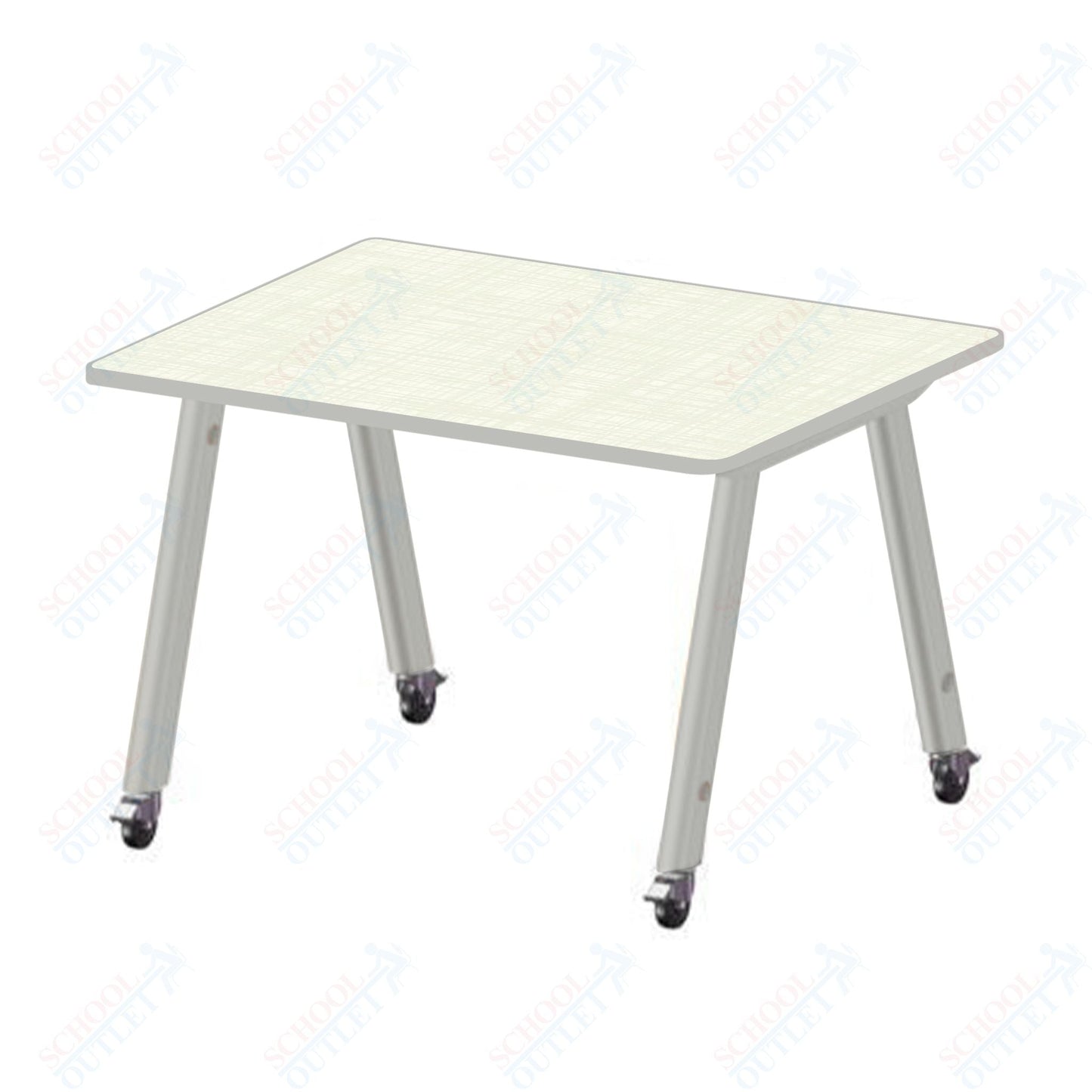 USA Capitol Hydra Makerspace Table with Laminate Top, Spray Edge 48"W x 48"L x 40"H (MAKR4848 - 40) - SchoolOutlet