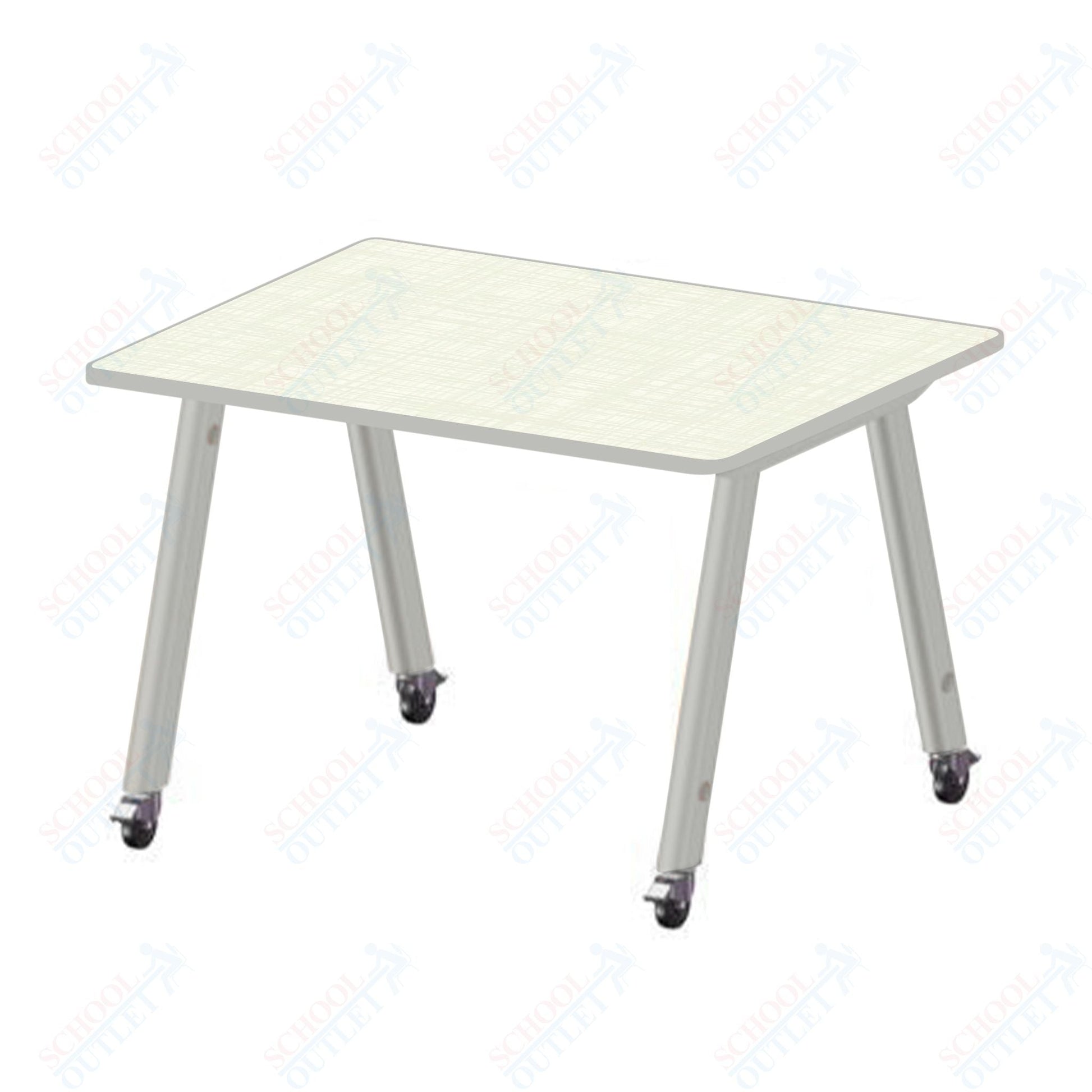 USA Capitol Hydra Makerspace Table with Laminate Top, Spray Edge 48"W x 48"L x 40"H (MAKR4848 - 40) - SchoolOutlet