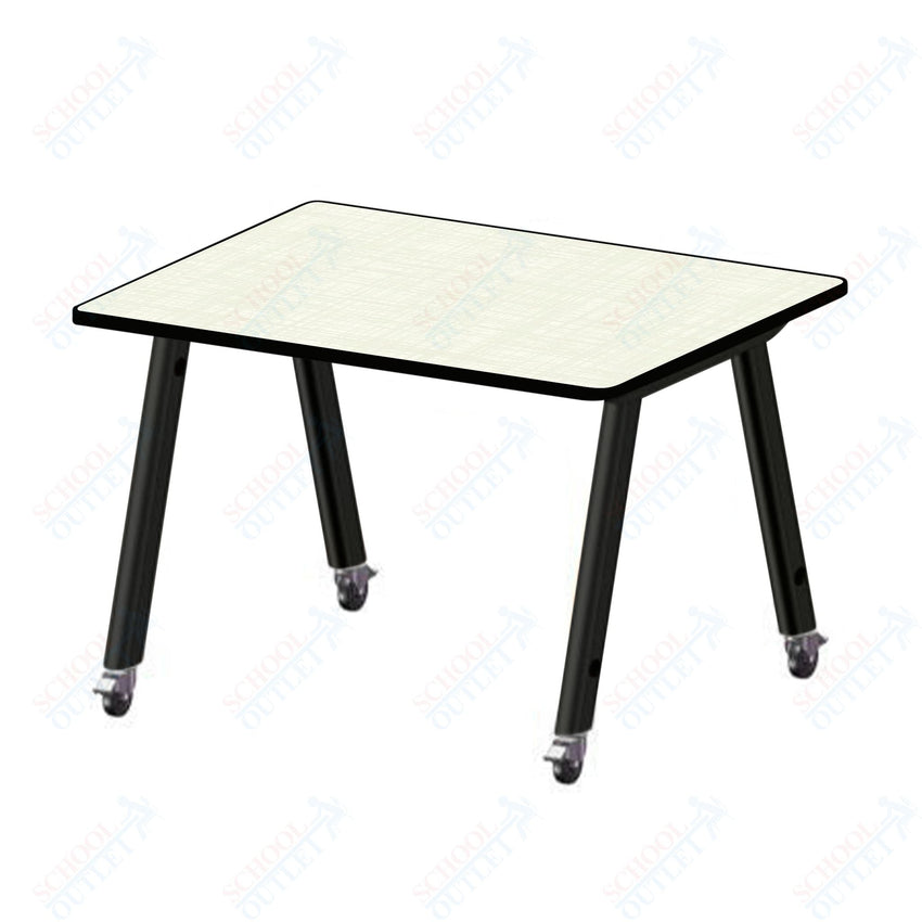 USA Capitol Hydra Makerspace Table with Laminate Top, Spray Edge 48"W x 48"L x 40"H (MAKR4848 - 40) - SchoolOutlet