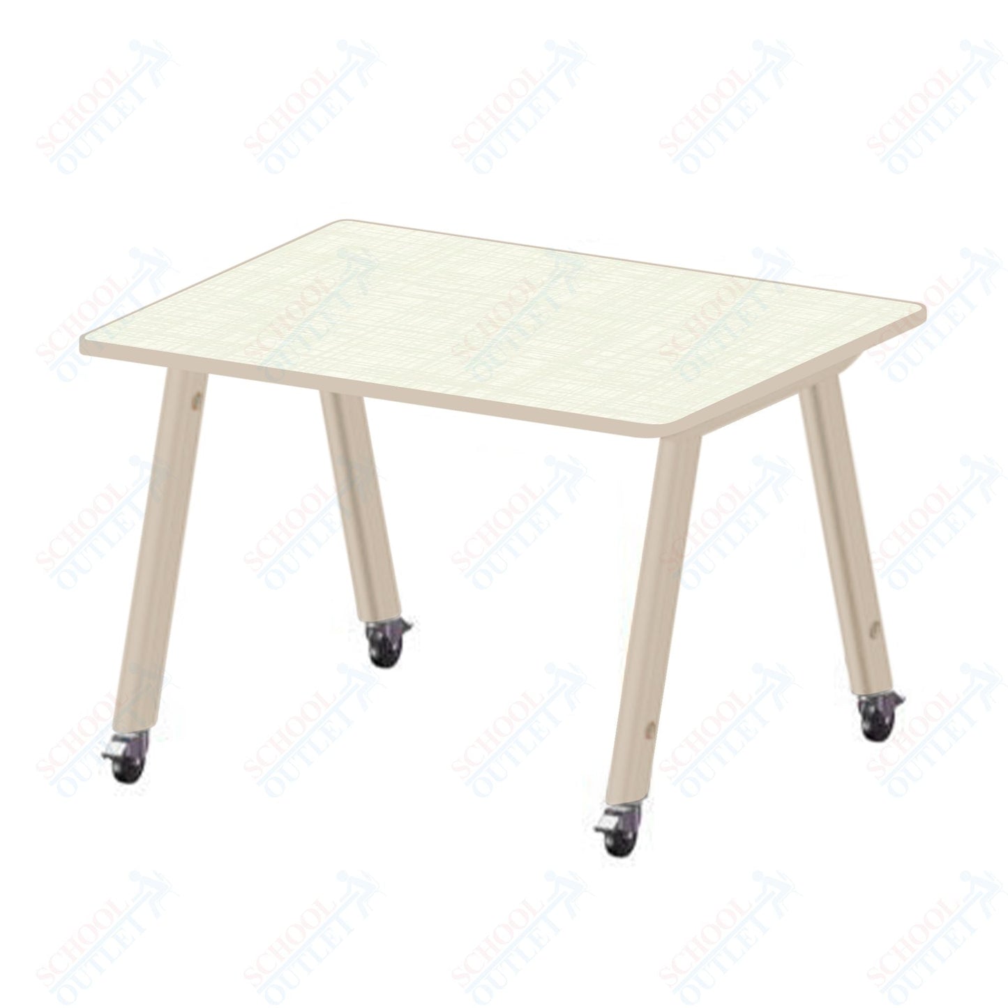 USA Capitol Hydra Makerspace Table with Laminate Top, Spray Edge 48"W x 48"L x 40"H (MAKR4848 - 40) - SchoolOutlet