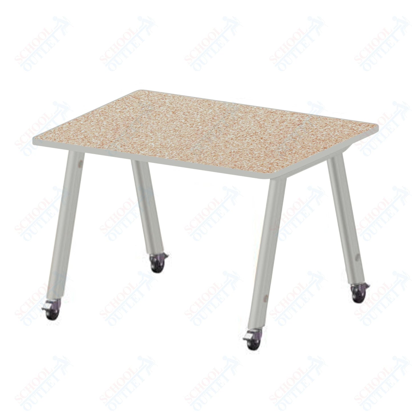 USA Capitol Hydra Makerspace Table with Laminate Top, Spray Edge 48"W x 48"L x 40"H (MAKR4848 - 40) - SchoolOutlet