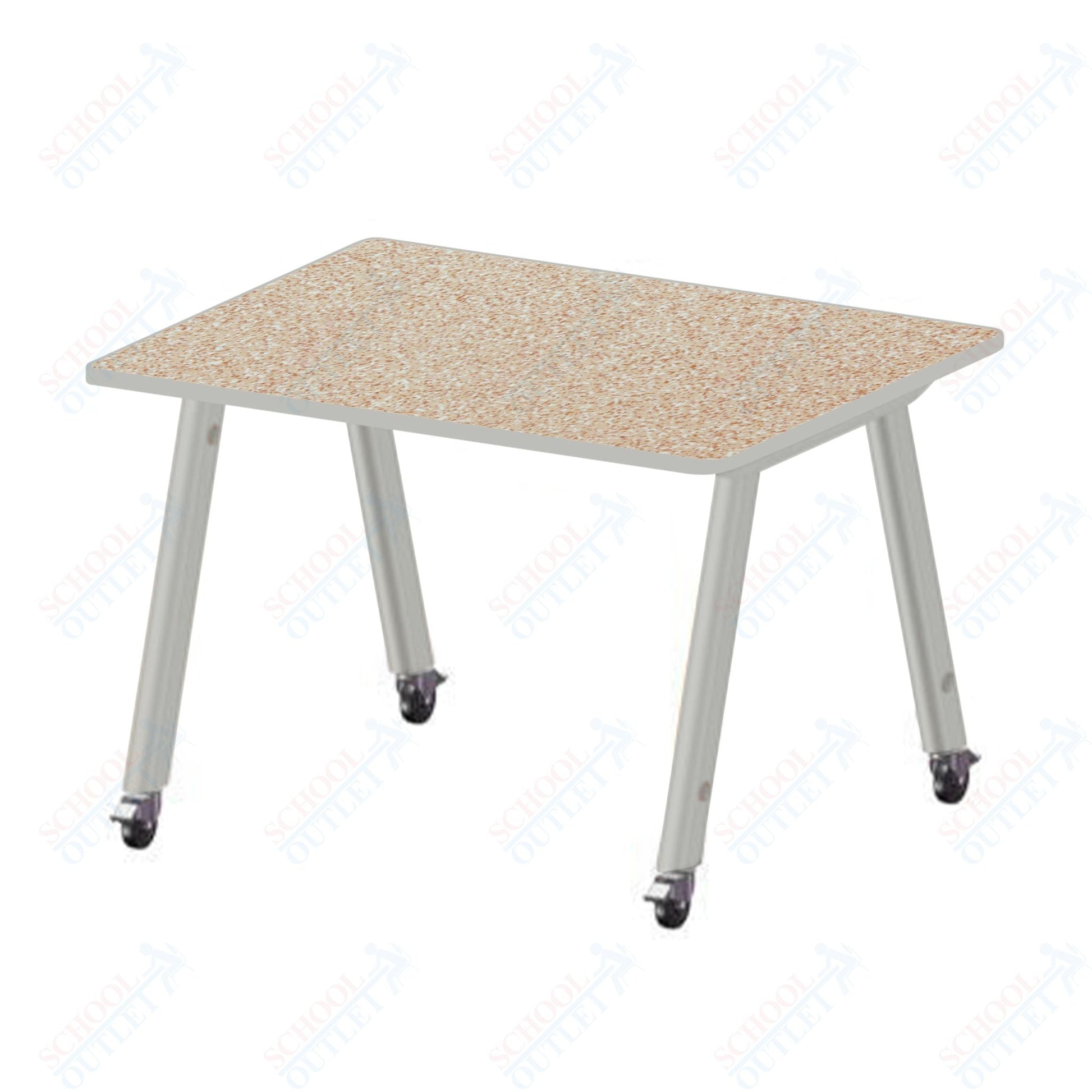 USA Capitol Hydra Makerspace Table with Laminate Top, Spray Edge 48"W x 48"L x 40"H (MAKR4848 - 40) - SchoolOutlet