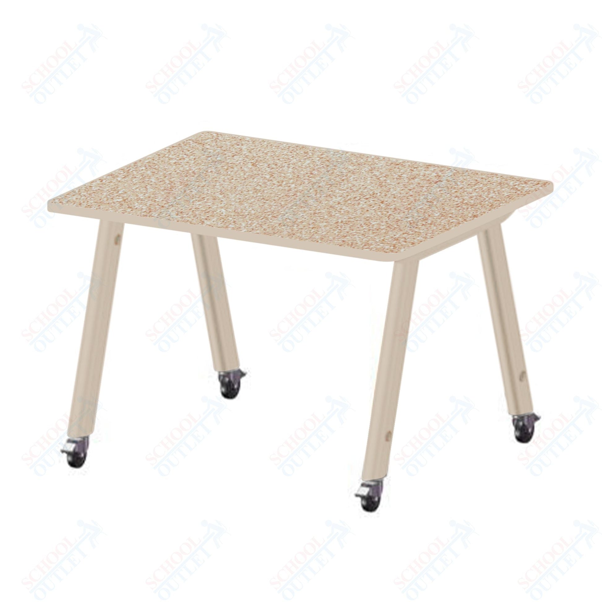 USA Capitol Hydra Makerspace Table with Laminate Top, Spray Edge 48"W x 48"L x 40"H (MAKR4848 - 40) - SchoolOutlet