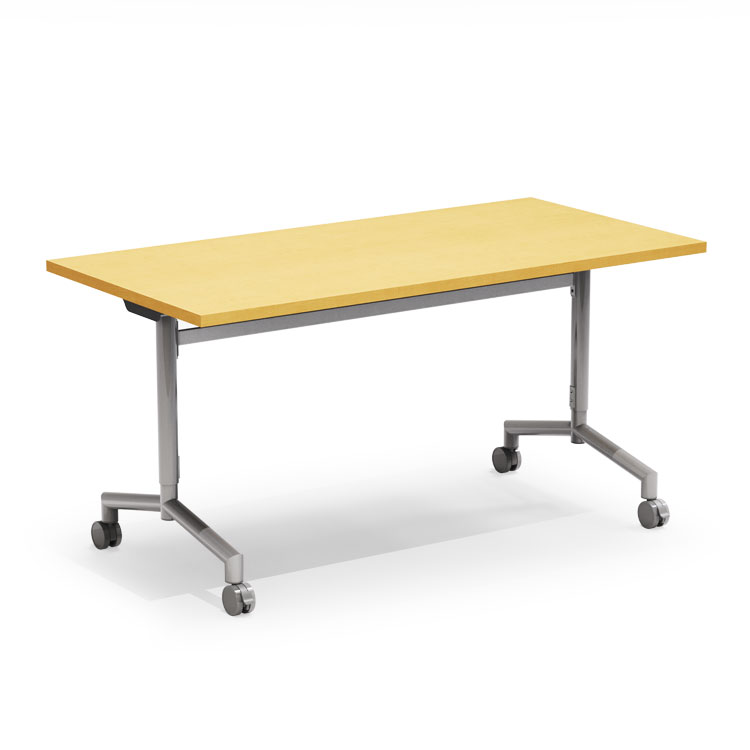 Allied Velocity Space-Saving Nest & Fold Mobile Table with Adjustable Height - 72"W x 36"D x 30"-42"H (ALD-VELNF3672)