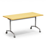 Allied Velocity Space-Saving Nest & Fold Mobile Table with Adjustable Height - 60