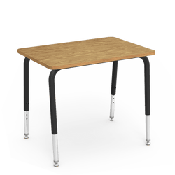 Virco 785 School Desk 18" x 24" Laminate Top and Adjustable Height Legs Without Book Box for Students Elementary to University (785NBB)