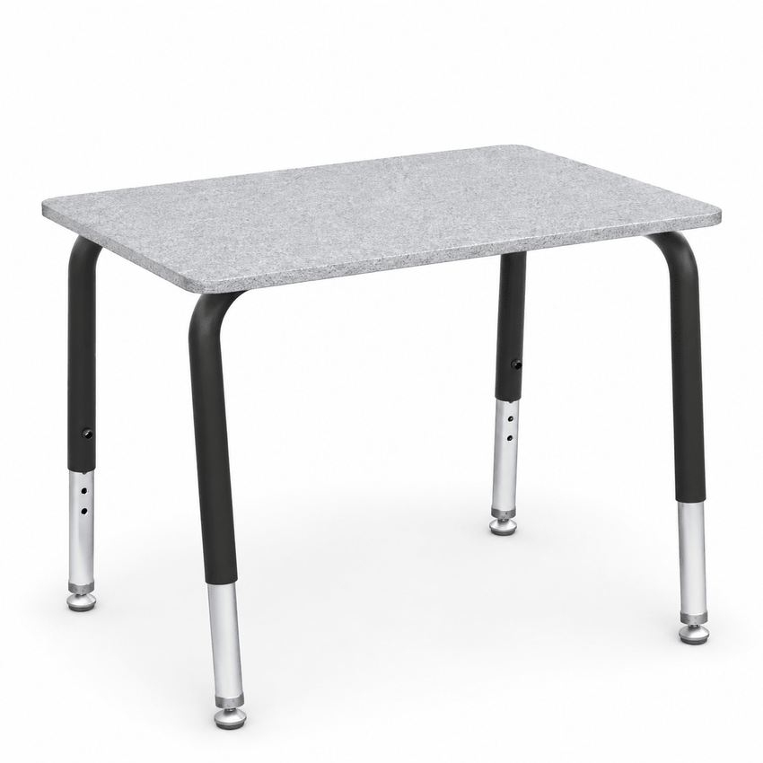 Virco 785 School Desk 18" x 24" Laminate Top and Adjustable Height Legs Without Book Box for Students Elementary to University (785NBB) - SchoolOutlet