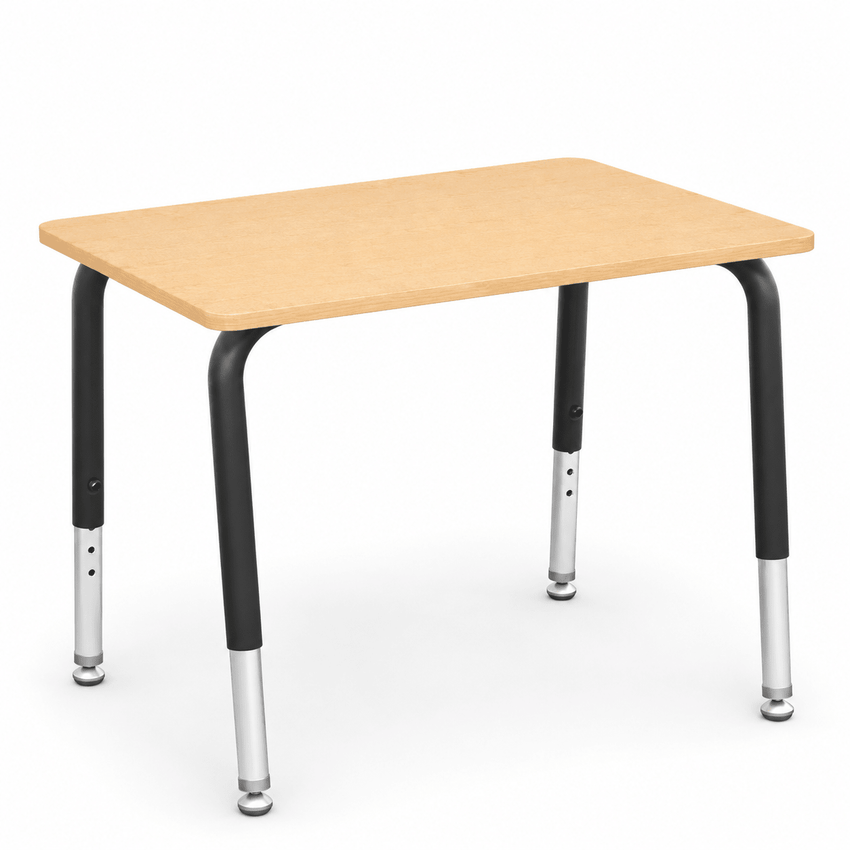 Virco 785 School Desk 18" x 24" Laminate Top and Adjustable Height Legs Without Book Box for Students Elementary to University (785NBB) - SchoolOutlet