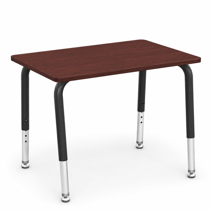 Virco 785 School Desk 18" x 24" Laminate Top and Adjustable Height Legs Without Book Box for Students Elementary to University (785NBB) - SchoolOutlet