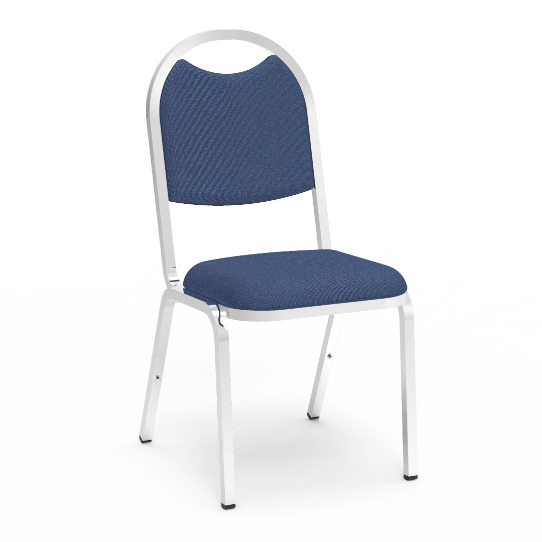 Virco 8917 - Upholstered Stack Chair, Rounded Back, Padded Dome Seat (Virco 8917) - SchoolOutlet