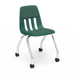 Virco 9050P - Mobile Computer Task Chair with Wheels, Padded/Upholstered Seat - 18