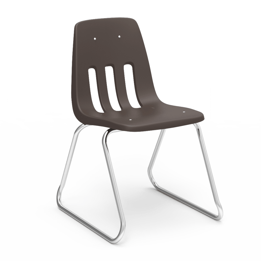Virco 9616 - 9000 Series Sled-Based Stack Chair with Steel Back Support - 16" Seat Height (Virco 9616) - SchoolOutlet