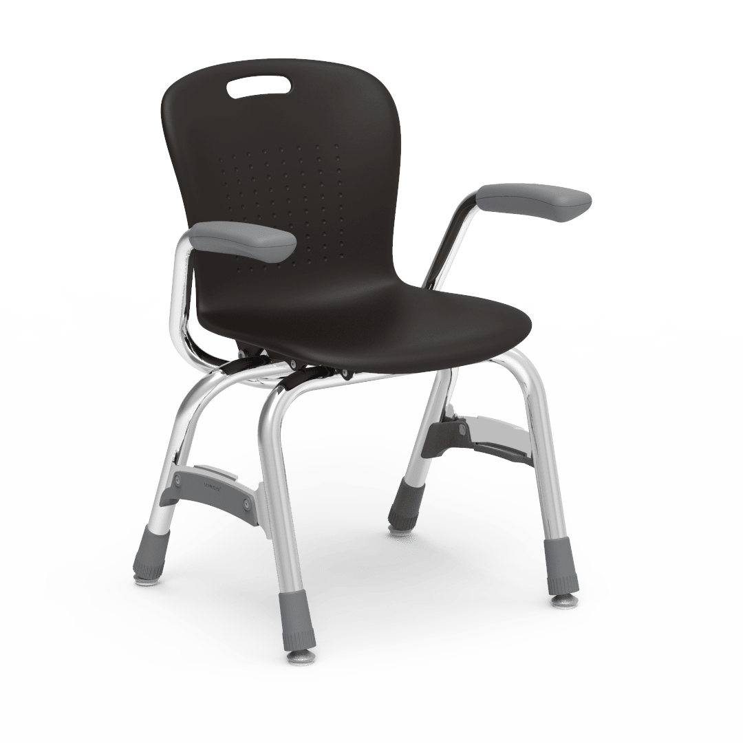 Virco Sage Series 4-Leg Stacking Armchair with Armrests 13" Seat Height (SG413A) - SchoolOutlet