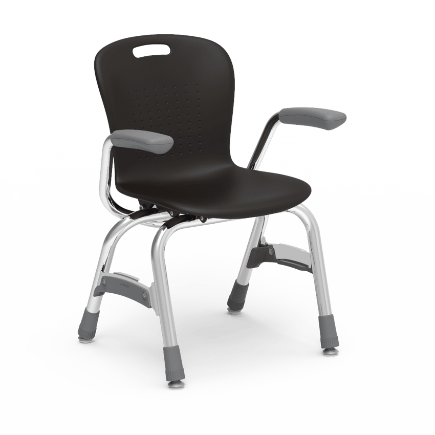 Virco Sage Series 4-Leg Stacking Armchair with Armrests 13" Seat Height (SG413A) - SchoolOutlet