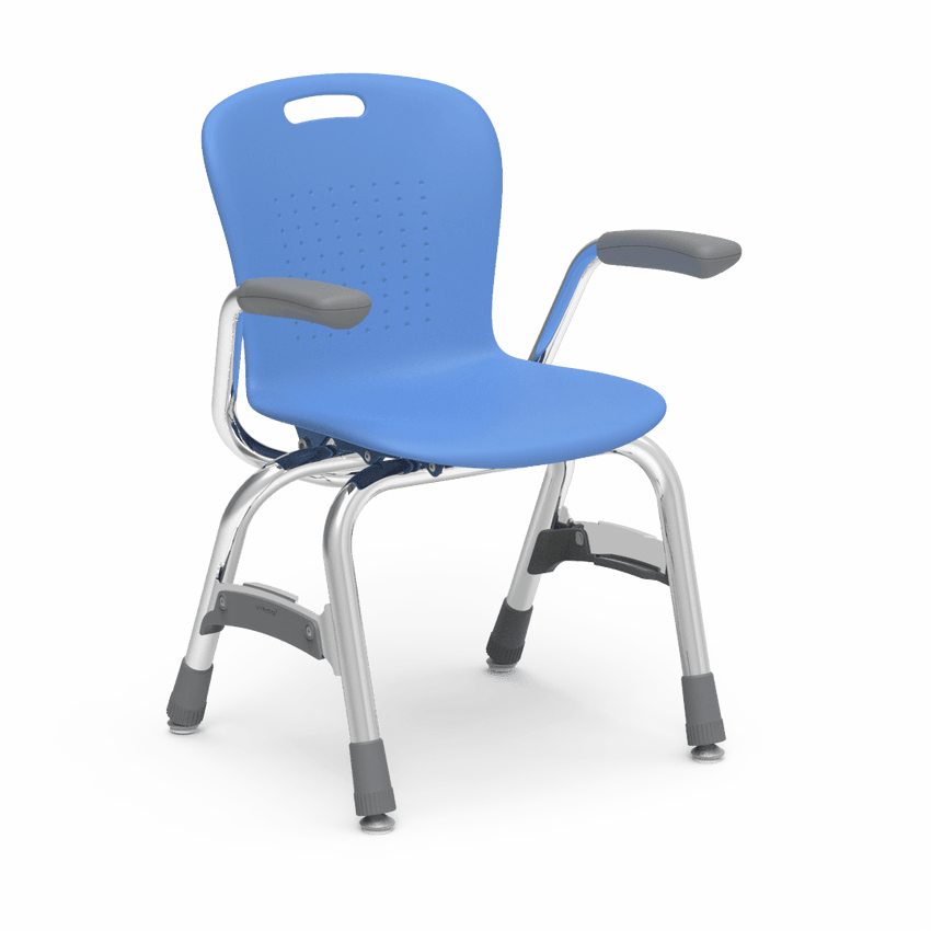 Virco Sage Series 4-Leg Stacking Armchair with Armrests 13" Seat Height (SG413A) - SchoolOutlet