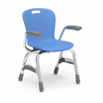 Virco Sage Series 4-Leg Stacking Armchair with Armrests 13