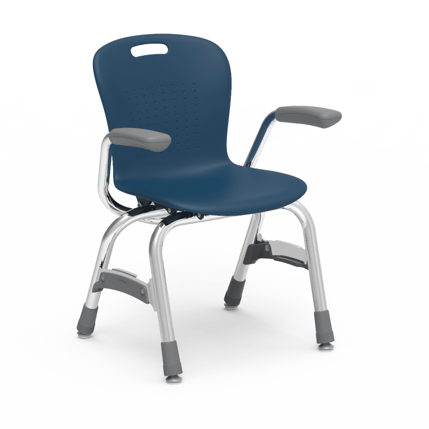 Virco Sage Series 4-Leg Stacking Armchair with Armrests 13" Seat Height (SG413A) - SchoolOutlet