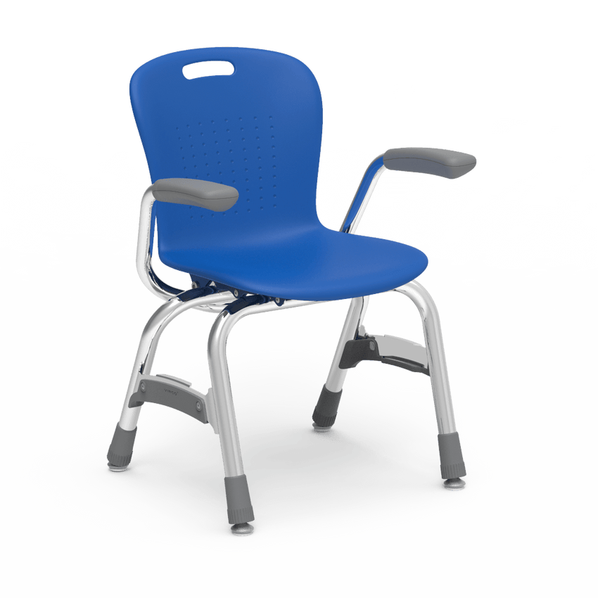 Virco Sage Series 4-Leg Stacking Armchair with Armrests 13" Seat Height (SG413A) - SchoolOutlet